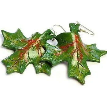 Náušnice Fimos Náušnice Fimo - podzimní listy S3326