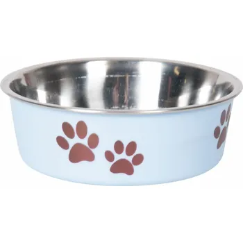 Miska pro psa Karlie Miska nerezová s plastovým opláštěním modrá, 23cm, 2200ml