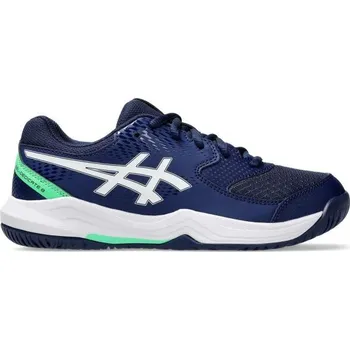 Dámská tenisová obuv Dětská tenisová obuv ASICS GEL-DEDICATE 8 GS 3.5 Tmavě modrá, Bílá, Světle zelená