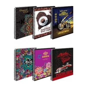 Blok Kniha záznamní A4 linka se spirálou 0055287