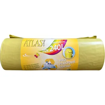 Pytle na odpadky Pytle na odpad plast 2940 240 l žlutý, 90 x 140 cm