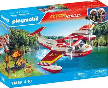 Stavebnice Playmobil Playmobil Action Heroes 71463 Hasičský letoun s hasicí funkcí