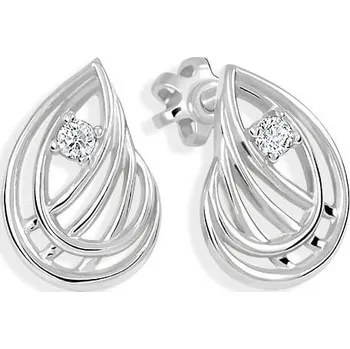 Náušnice Brilio Silver Půvabné stříbrné náušnice se zirkony 436 001 00543 04 + 2 měsíce na vrácení zboží