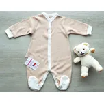 AMÁLKA Bavlněný propínací overal, oříškový Velikost: 74