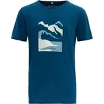 Dětské funkční tričko s merinem Devold Molnes Tee Skydiver dark velikost 170-176