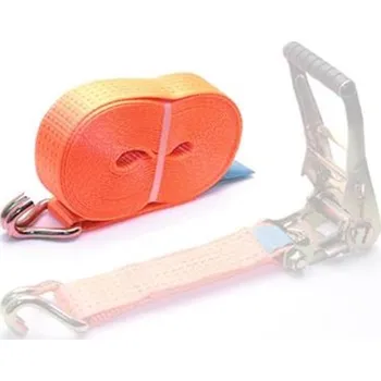 Upínací popruh Náhradní díl - popruh 3,7m pro upínací ráčnový popruh do 5000 kg, délka pásu 4 m, s háky