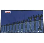 Tona Expert E114040 - Sada klíčů plochých oboustranných 12-dílná, 5,5-32mm, černé, v pouzdře