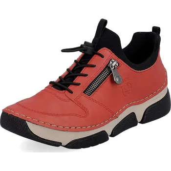 Dámské polobotky Dámské boty Rieker 45951-33 červené s vyměkčenou stélkou červená 41