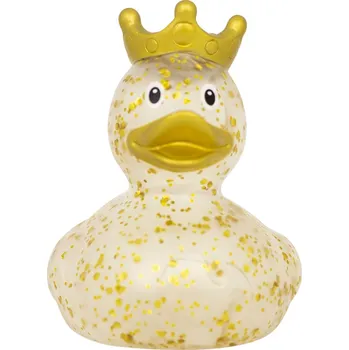 Dámské ponožky Lilalu Kachnička se třpytkami a korunkou, zlatá