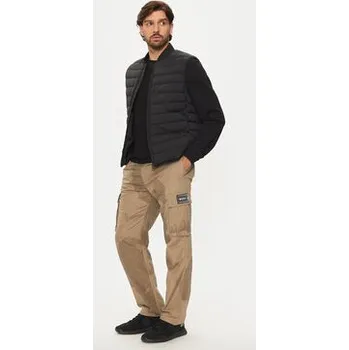 Dámské kalhoty Boss Kalhoty z materiálu Sapp NFL 50525922 Béžová Relaxed Fit 48