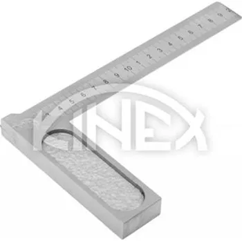 Úhloměr Kinex 4031 - Úhelník příložný 200x120mm s pružným ramenem, stupnicí s mm dělením, přesnost IV, ČSN 255122