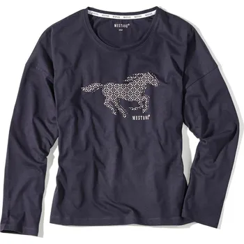 MUSTANG Dámské modré tričko s dlouhým rukávem GAIA L 6240_2300.574