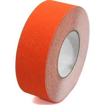 Výstražná páska Oranžová korundová protiskluzová páska FLOMA Standard - 18,3 x 5 cm tloušťka 0,7 mm (80081032) FLOMAT