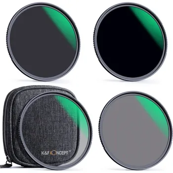 K&F 49MM Nano-X Series,Green Coated, ND4+ND8+ND64+ND1000 Filter Kit