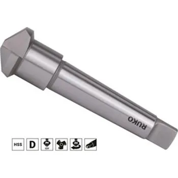 Vrták Ruko 102249 - Záhlubník kuželový pr. 20,5 mm 120° tříbřitý, kuželová stopka MORSE 2, HSS