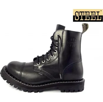 Dámská zimní obuv Steel boty 8 dírek 113/114/O černá, velikost 47