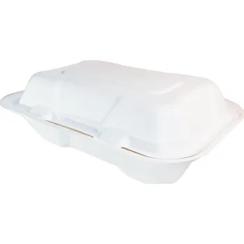 Jednorázové nádobí VIBAL Menu box z cukr. třtiny 220x125x75mm 75ks/4bal