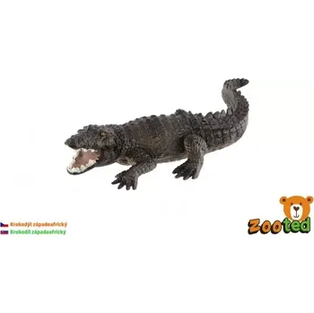 Figurka ZOOted Krokodýl západoafrický zooted plast 17cm