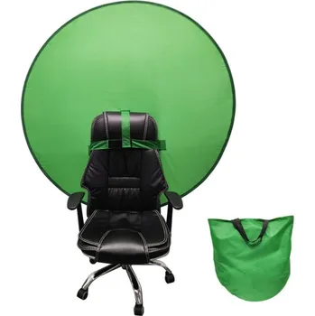 Křeslo Zelené Plátno Green Screen Online Klíčování s Nástavcem na Křeslo 110cm