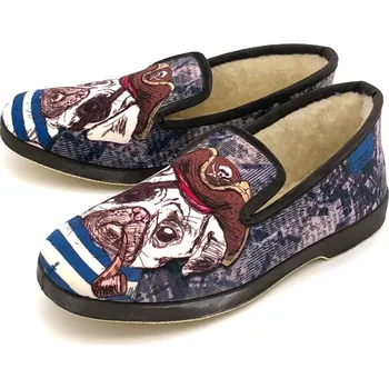 Pánské polobotky Pánská domácí obuv 7721 LA MAISON multicolor Barva: marron, Velikost: 44