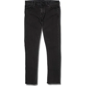 Pánské oblečení Kalhoty Volcom 2x4 Denim 25/26 Black Out 32 x 32