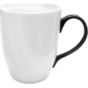 hrnek 320ml EVA bílý+šedé ucho 1 ks porcelán