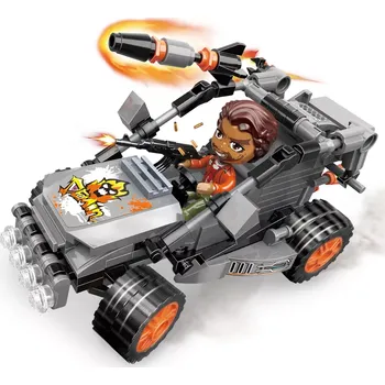 ostatní stavebnice Qman Mine City Police 11011-2 Úniková motokára