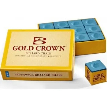 Kulečníková křída Brunswick Gold Crown 1 ks, modrá