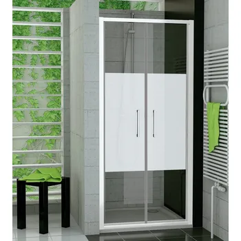 Sprchové dveře SanSwiss TOPP209000451 90 cm, bílá/linie