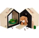 Plyšový králík v králíkárně s výběhem small foot