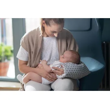 Kojící polštář MOTHERHOOD Polštářový kojící rukáv Grey Classics 30x20x11 bílá