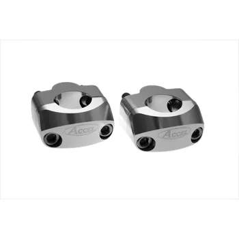 Řídítka AKCELERÁTOROVÉ ÚCHYTY NA ŘÍDÍTKA (SPODNÍ-22,2/HORNÍ-28,6 MM) H. 20MM BARVA STŘÍBRNÁ (BM-34SV22/28)