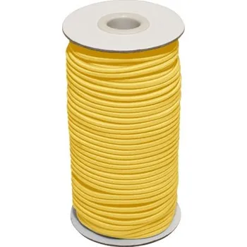 Textilní guma Pruženka kulatá průměr 2 mm - různé barvy Barva: ŽLUTÁ 506