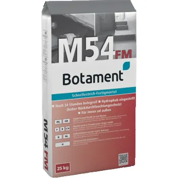 Průmyslové lepidlo BOTAMENT rychleschnoucí potěr 25kg BO.M54FM.25
