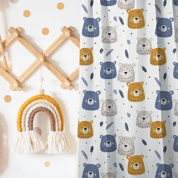 Závěs Dětské Závěsy Abril Teddy Bears Blue (SM)