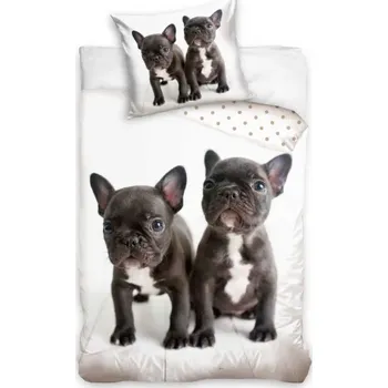 Povlečení CARBOTEX Oboustranné bavlněné povlečení ŠTĚNÁTKO, 140/200+70/90, NL211084