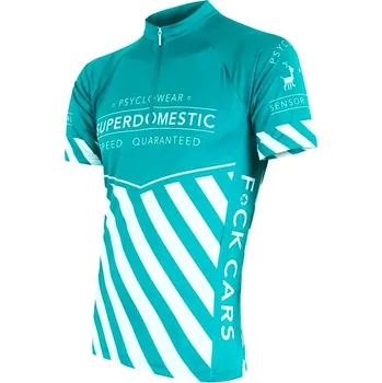 cyklistický dres Pánský cyklistický dres Sensor Cyklo Superdomestic Mint M