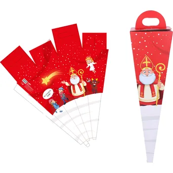 Party dekorace Kornout Mikuláš červený 50 cm