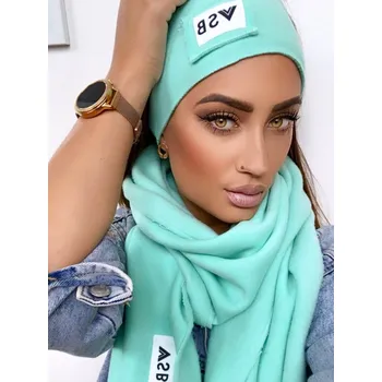 Čepice Dámská tepláková VSB čelenka mentolová, VELIKOST UNI