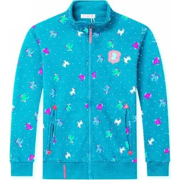 Dívčí mikina ZATEPLENÁ MIKINA JEDNOROŽCI BF Barva: Zelinkavá, Velikost: 146