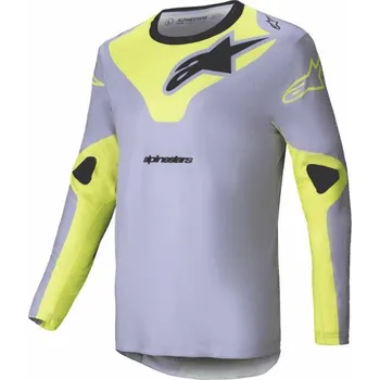 Moto dres Dres RACER VEIL, ALPINESTARS (šedá/žlutá fluo) 2025 L