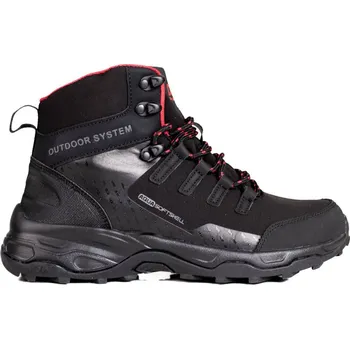 Dámská treková obuv Pohodlné vysoké dámské trekové boty 8123B/R Velikost: 38