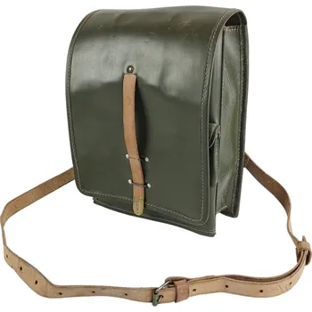 ARMÁDNÍ ORIGINÁL MAĎARSKO Taška na mapu kožená s popruhem zelená Maďarsko originál