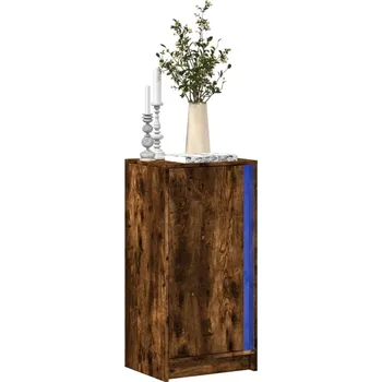 Organizace kuchyně vidaXL Příborník s LED kouřový dub 42,5 x 34 x 85 cm kompozitní dřevo