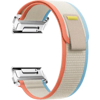 Řemínek na hodinky Nylonový řemínek se stahovacím poutkem 22mm Barevná varianta: Šedo-modro-červený