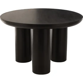 Jídelní stůl Černý dřevěný jídelní stůl J-line Cargo 120 cm