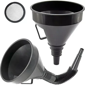 Kanystr Verk 11312 Trychtýř palivový plastový 14/37 cm