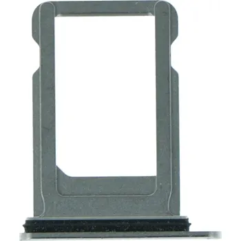 Šuplík na SIM kartu s vodotěsným gumovým kroužkem pro iPhone XS ORI - Bílý