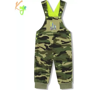 Chlapecké tepláky s laclem Kugo ST8821 maskáč + zelená aplikace