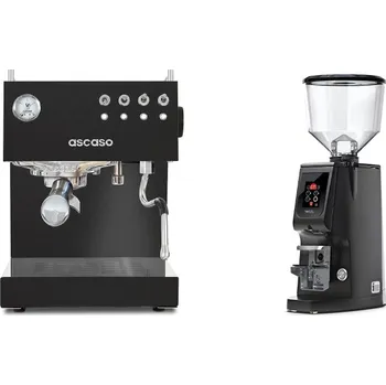 Kávovar Ascaso Steel DUO, Black + Eureka Atom W 65, black